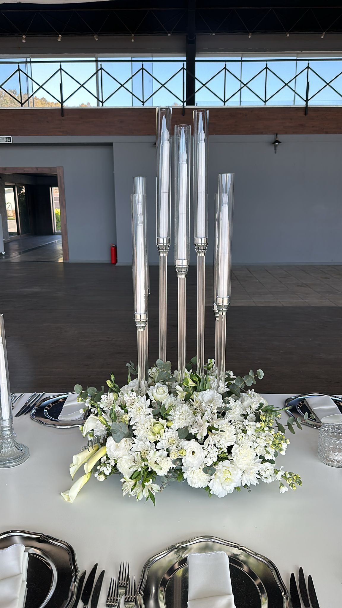 110cm 8 Kafalı Pleksi Şamdan